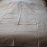 Grande nappe brodée tulipes