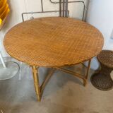 Large rattan table
