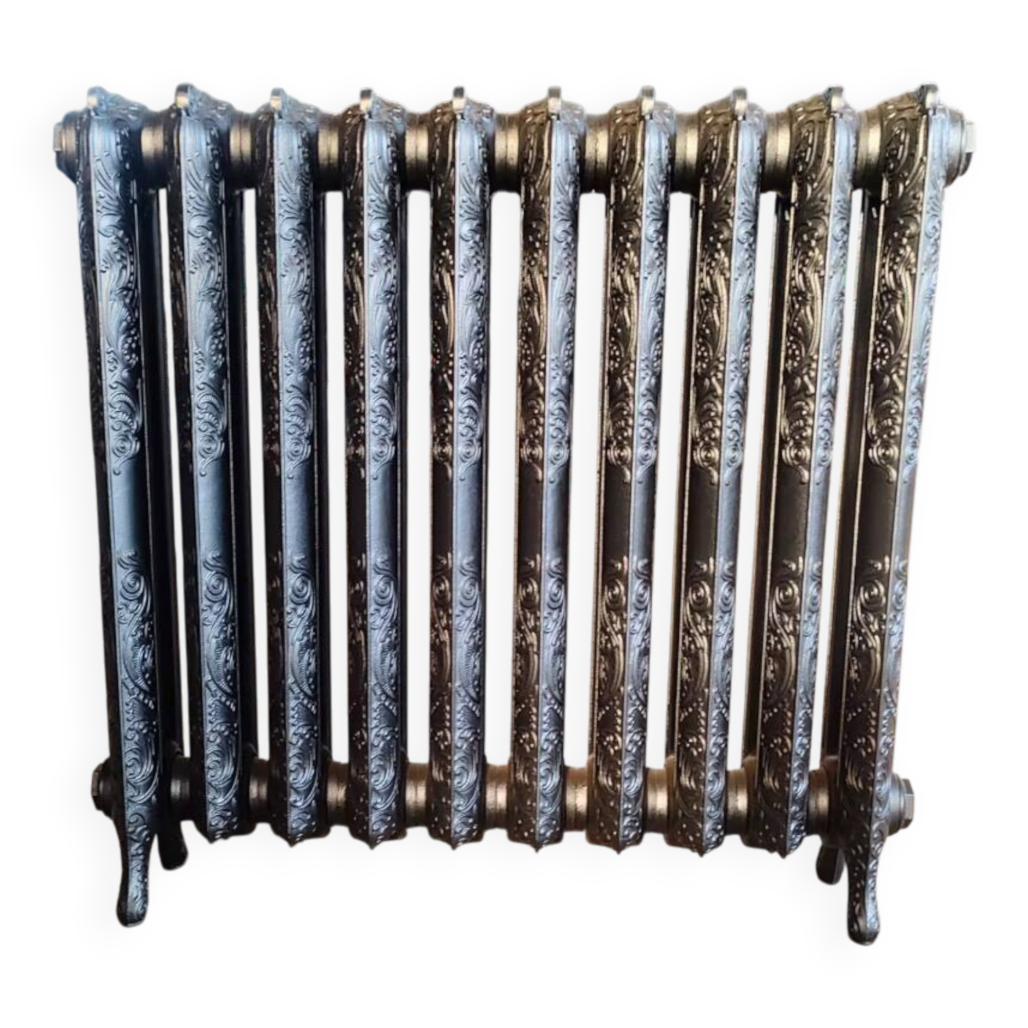 Rococo floral cast iron radiator