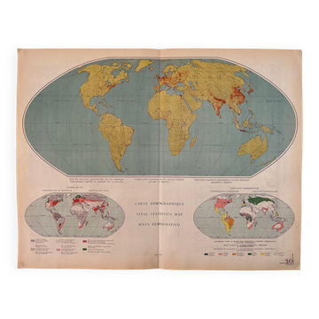 Demographic map — World | Original map sheet