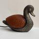 Vintage bronze duck lamp