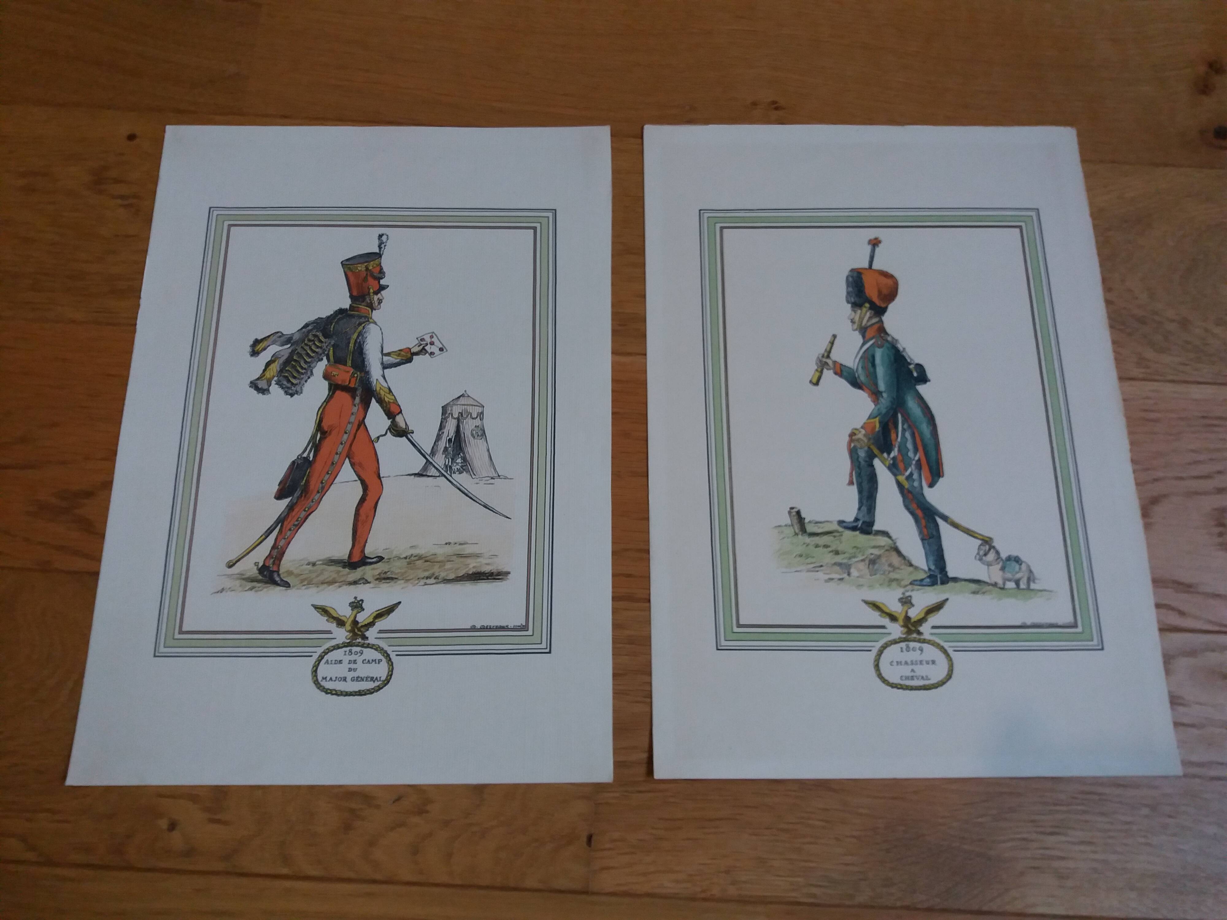 Soldier engravings of the 1st Napoleonic empire