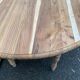 19th century Louis Philippe extendable round dining table, restored in wood, 230