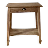 Art Deco dressing table in solid raw oak with 1 drawer