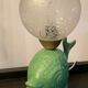 Lampe vintage poisson en céramique années 70