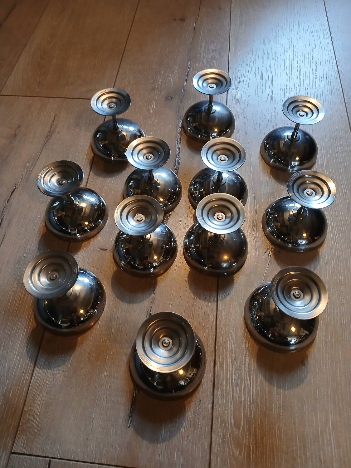 12 Letang and Remy stainless steel ice cream cups