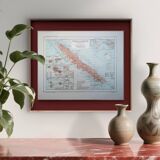 Nouvelle-Calédonie, carte imprimée en 1899