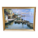Printed tableau reproduction of a canal scene in Venice 1960