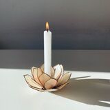 Fleur de lotus nacre et laiton