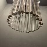 Italian Murano glass trilobi light pendant, 1960s