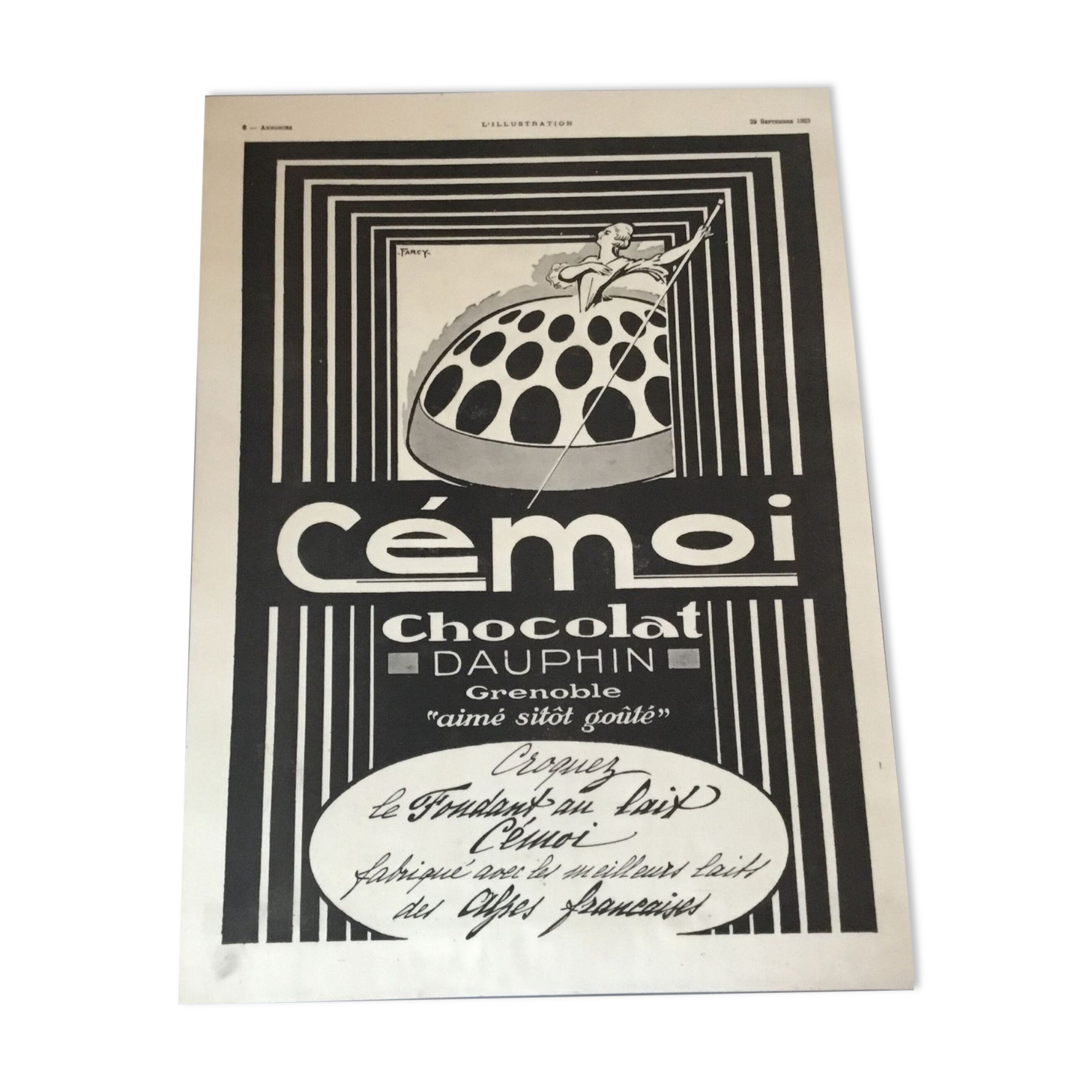 Vintage advertising to frame