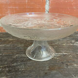 Vintage Fruit Bowl Old Molded Glass Plate Decor Fruits #D657