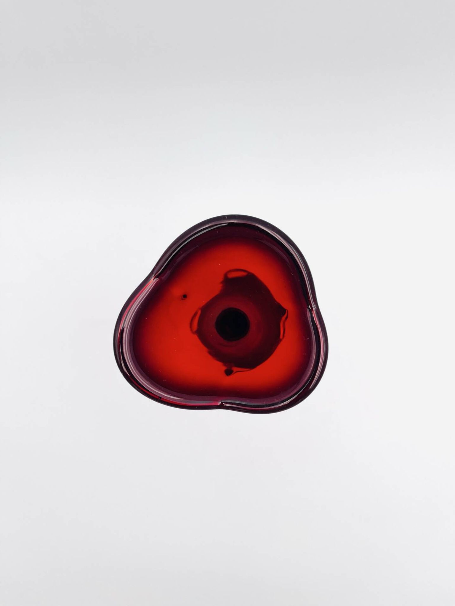 Vase Bo Borgström Åseda Glassworks Jack in the Pulpit Red 31cm 1960