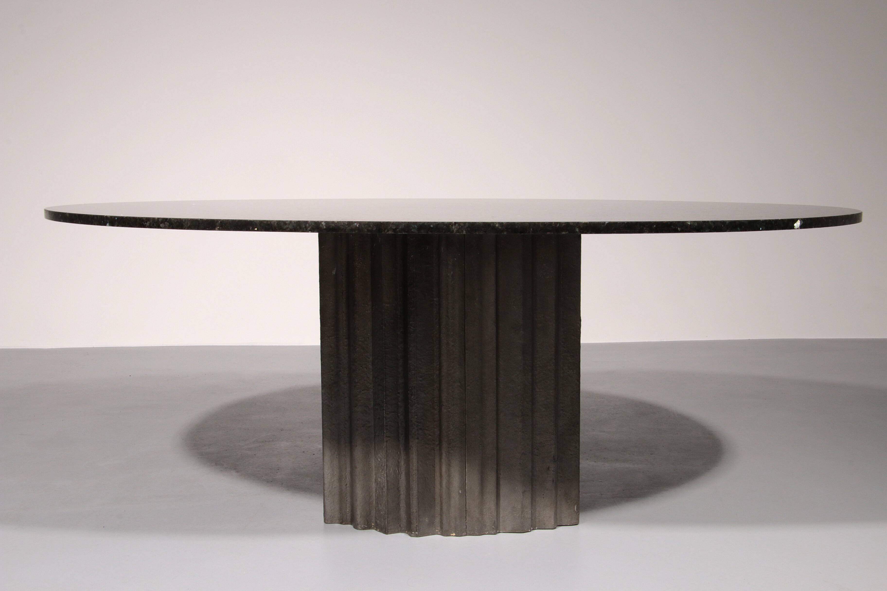 Chic Brutalist Dining Table by Max Papiri 1970 Italy
