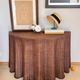 Vintage Console Wicker Trompe-l’Œil  Skirted Ghost Table