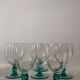 Lot of 8 vintage stemmed glasses