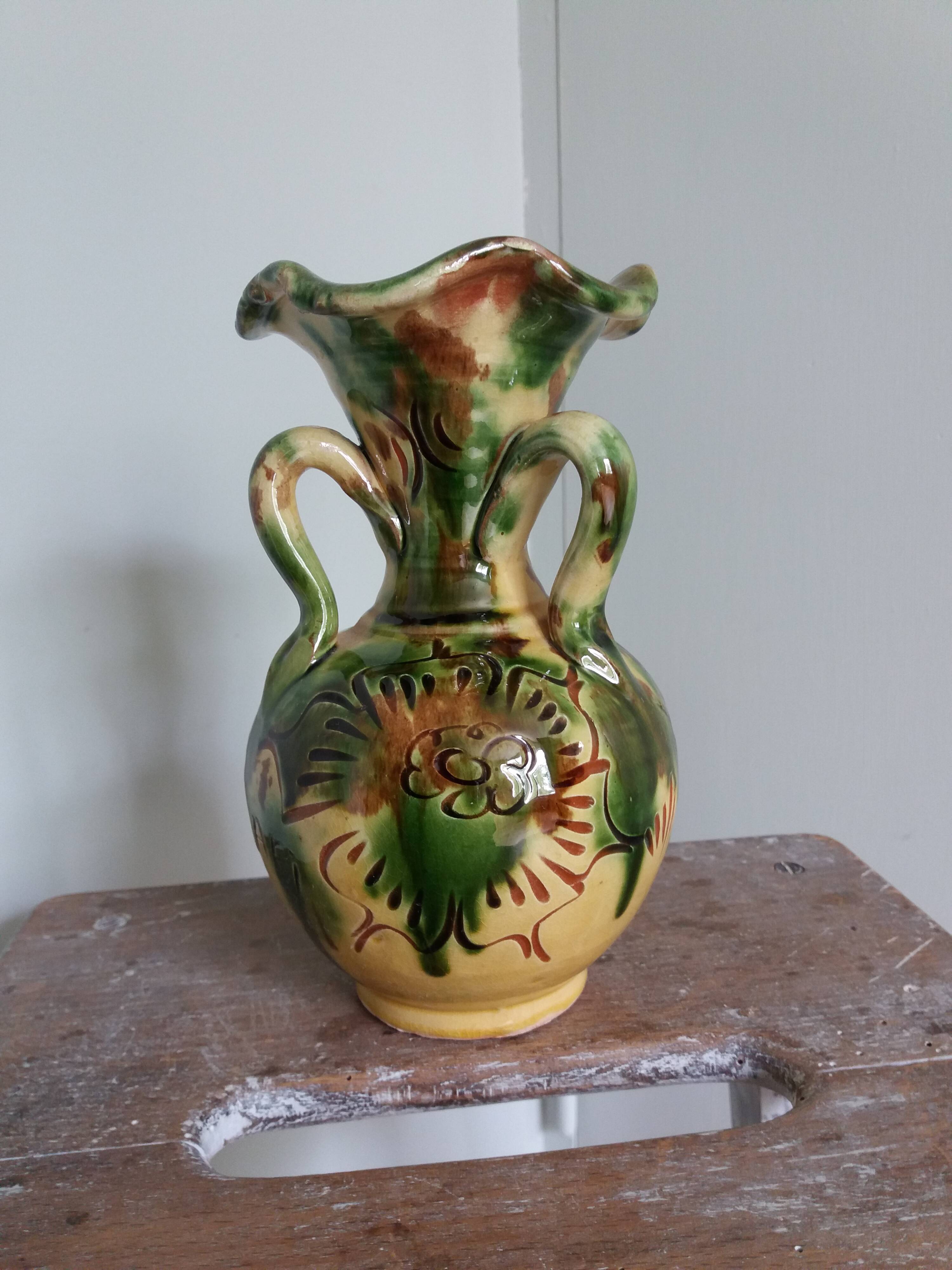 Safi Morocco ceramic vase