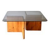 Lagun Ikea glass coffee table