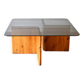 Lagun Ikea glass coffee table