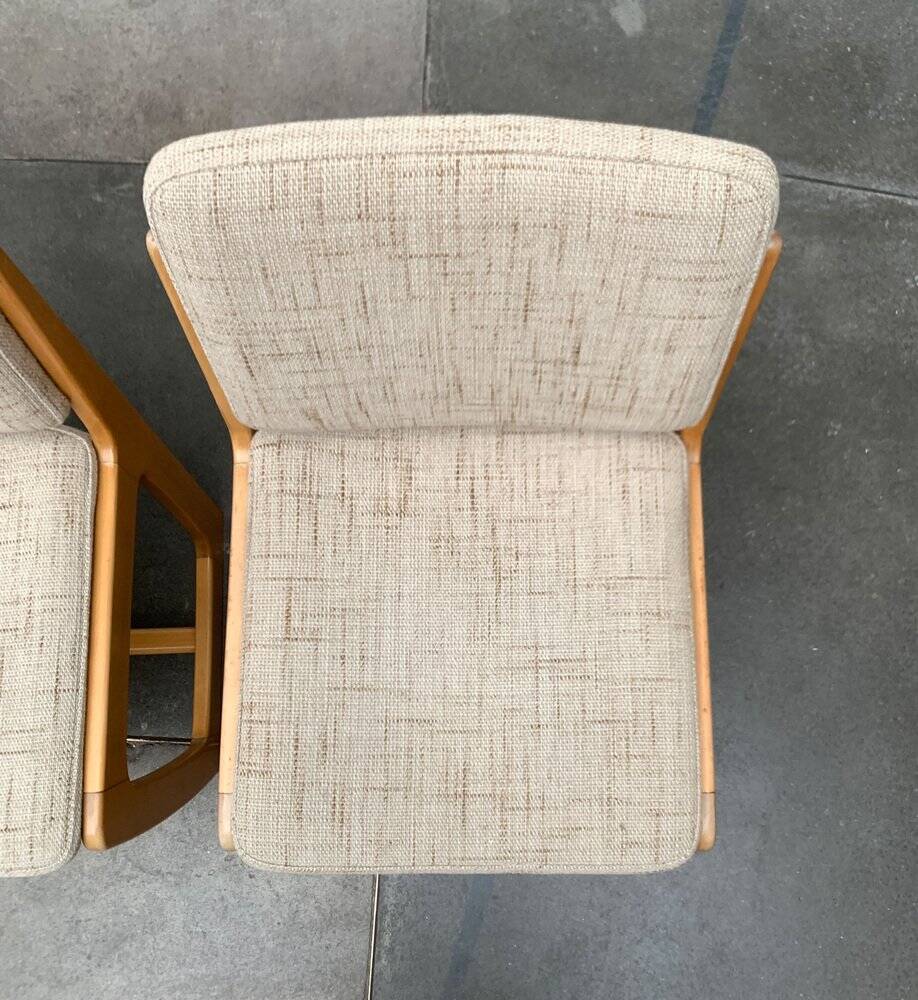 Set of German sled chairs from the mid-century, 1960s.