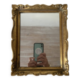 Small molded gilded mirror