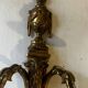 Brass wall sconce – goat head decoration – Louis XVI Empire style –
