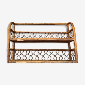 Rattan shelf