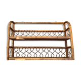 Rattan shelf