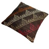 Vintage turkish kilim cushion cover , 55 x 55 cm