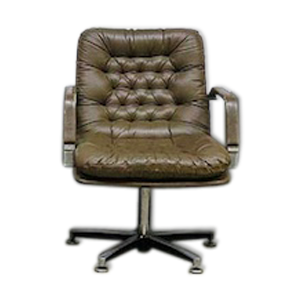Chaise de bureau en cuir