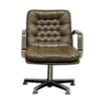 Chaise de bureau en cuir