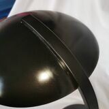 Mushroom lamp in black lacquered steel model Z290, Veneta Lumi, Italy, 1980