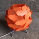 Lampe Ikea vintage orange Fillsta, 1990