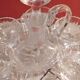 Service 1 carafe, 6 glasses and 1 tray in crystal.