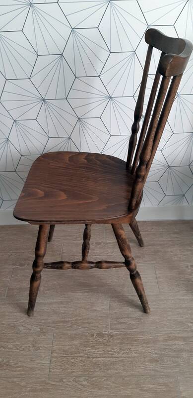 Série de 4 chaises signées Baumann modèle « Tacoma » années 60.