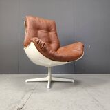 Space age fiberglass swivel chair, 1960s