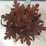 Gold metal leaf ceiling, 60s