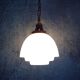 Suspension opaline Art Déco