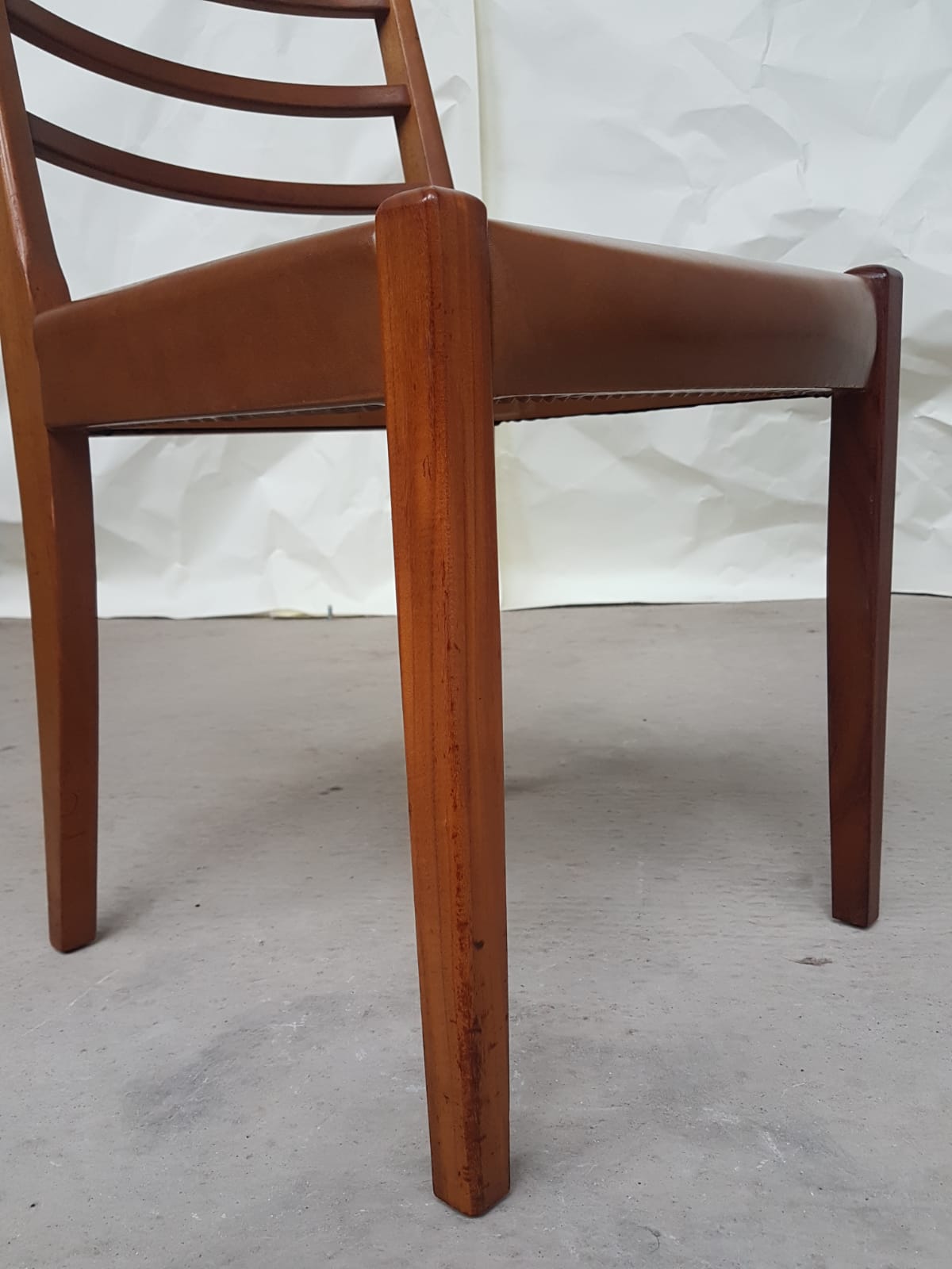 Vtg Set Of 4 Mid Century Teak Dining Chairs Scandinavian 60s 70s Retro Danish