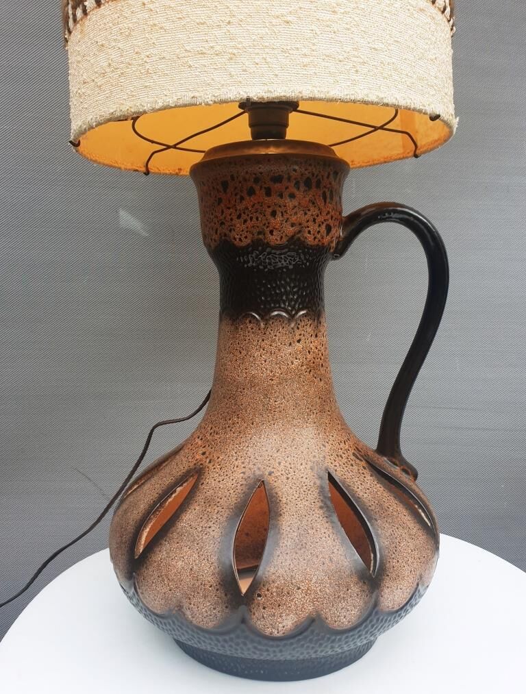 Ceramic floor floor lamp Danish Design 1970