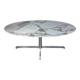 1960s oval marble dining table by Florence Knoll for Roche Bobois