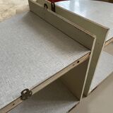Set of 2 Formica corner shelves