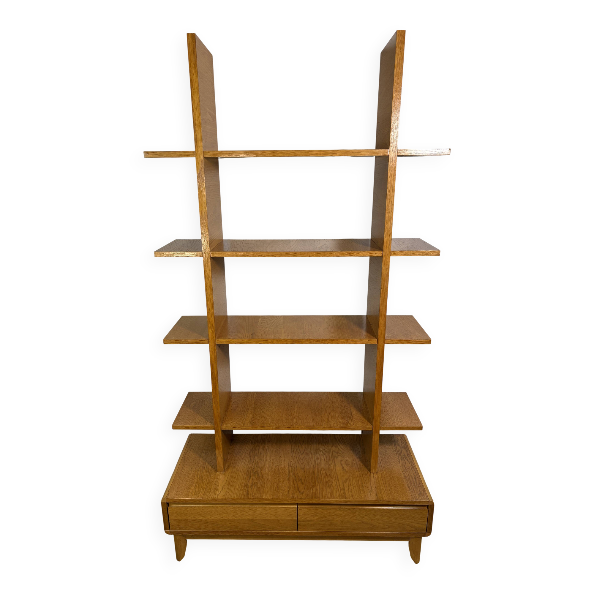 Unité de rangement en teck de style mid-century modern / Paravent d'inspiration scandinave