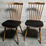 Lot de deux chaises vintage Baumann Sonate 1960