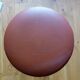 Tabouret rond en métal chromé et skaï vinyle