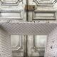 Reduced cast iron fireplace fender Louis XVI