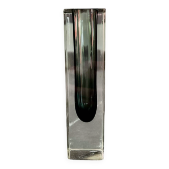 Vintage Murano glass vase somerso 1960