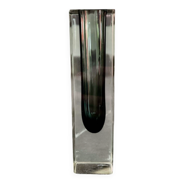 Vintage vase verre de Murano somerso 1960