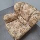 1930s Art Deco Czech Floral Upholstered Wingback Armchair