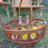 Wicker aperitif basket